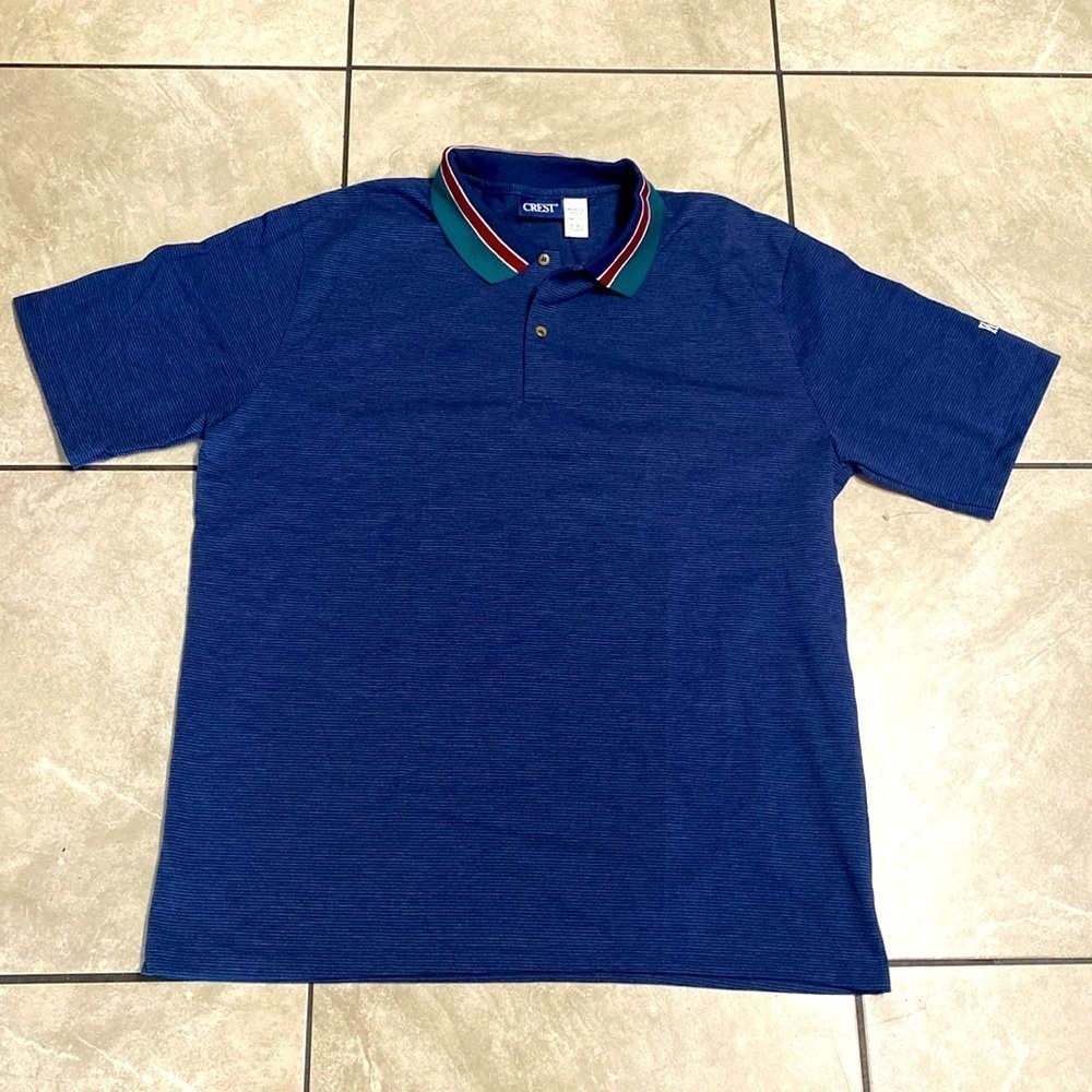 Vintage 90s single stitched Wendy’s hamburger fast food chain polo t shirt XL